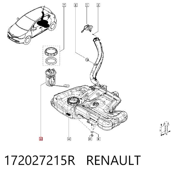Bomba de gasolina 172027215R Renault (RVI)