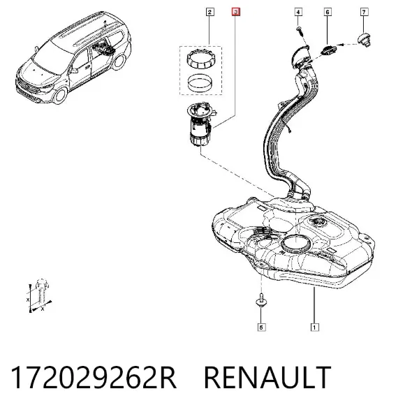 Bomba de gasolina 172029262R Renault (RVI)