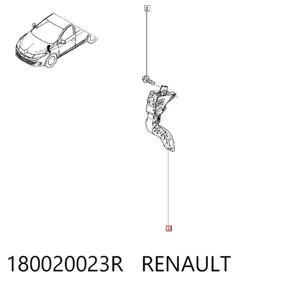 Pedal del acelerador 180020023R Renault (RVI)