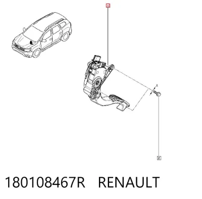 Pedal del acelerador RENAULT 180108467R