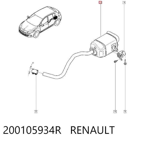 Silenciador trasero Renault Fluence L3
