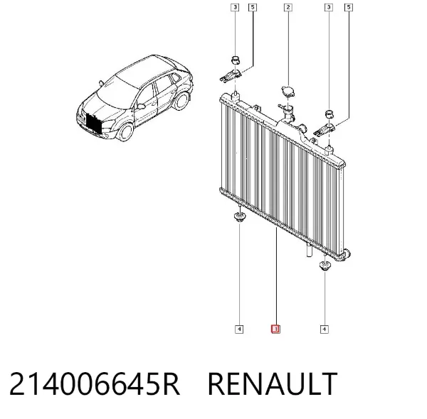 Radiador 214006645R Renault (RVI)