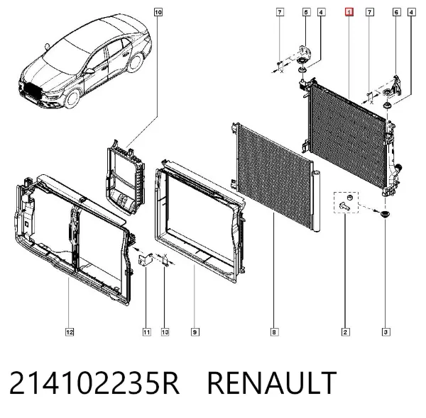Radiador 214102235R Renault (RVI)