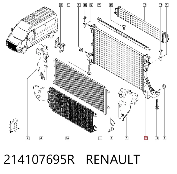 Radiador 214107695R Renault (RVI)