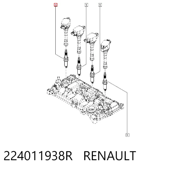 Bujía 224011938R Renault (RVI)