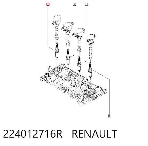 Bujía 224012716R Renault (RVI)