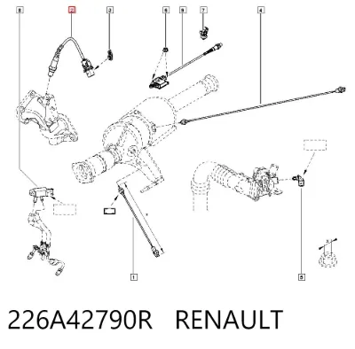 Sensor de oxígeno previo al catalizador RENAULT 226A42790R