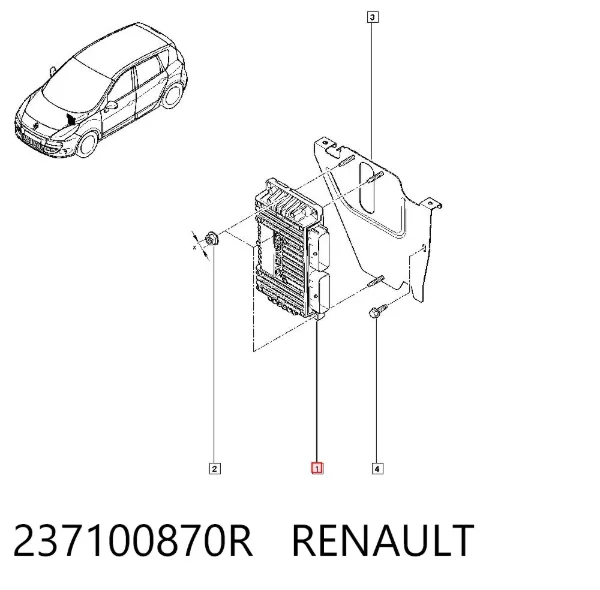 ECU 237100870R Renault (RVI)