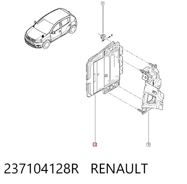 ECU 237104128R Renault (RVI)