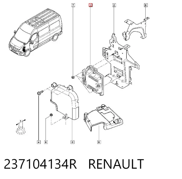 ECU 237104134R Renault (RVI)