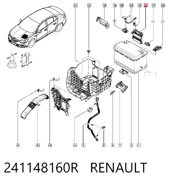 Módulo de control de batería 241148160R Renault (RVI)