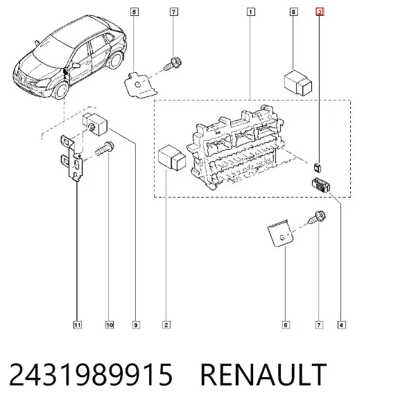 Fusibles 2431989915 Renault (RVI)