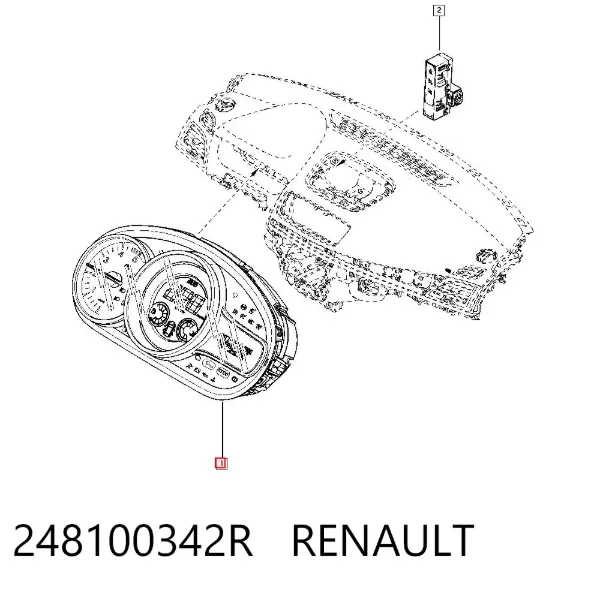 Cuadro instrumentos 248100342R Renault (RVI)
