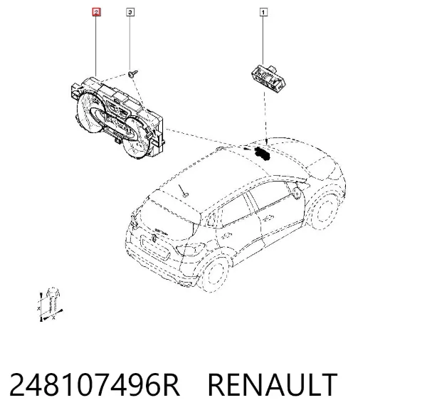 Cuadro instrumentos 248107496R Renault (RVI)