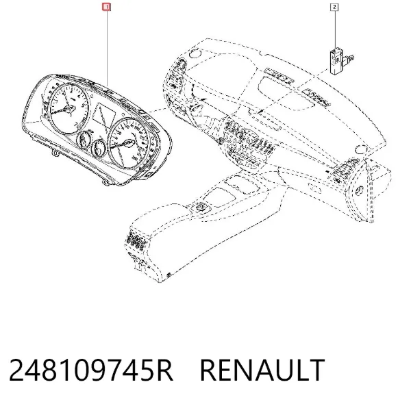 Cuadro instrumentos 248109745R Renault (RVI)
