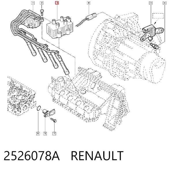 Bobina 2526078A Renault (RVI)