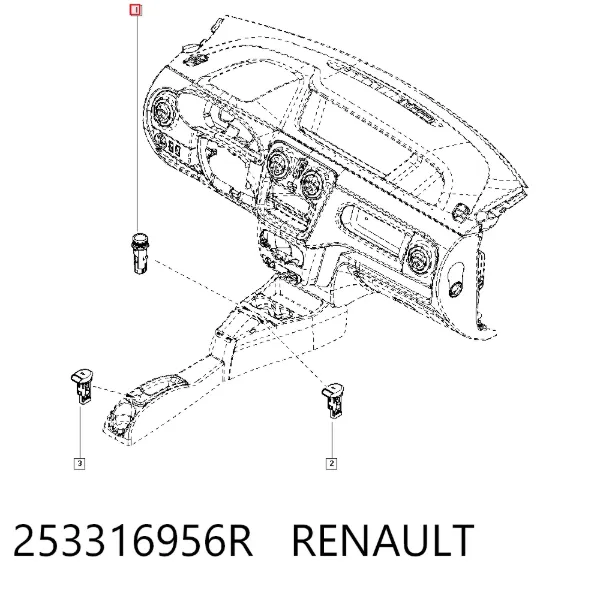 Mechero de coche 253316956R Renault (RVI)