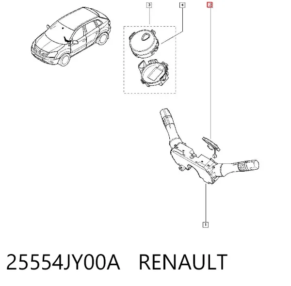 Anillo AIRBAG 25554JY00A Renault (RVI)