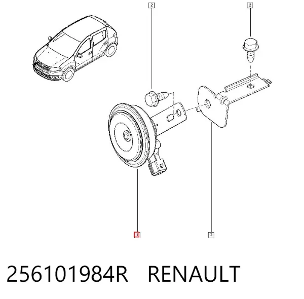 Claxon 256101984R Renault (RVI)