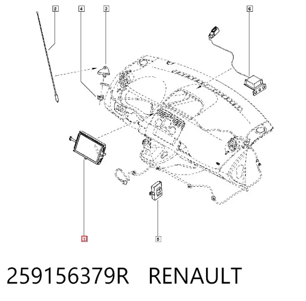 Pantalla 259156379R Renault (RVI)