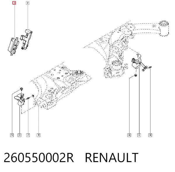 Unidad de control de xenón 260550002R Renault (RVI)