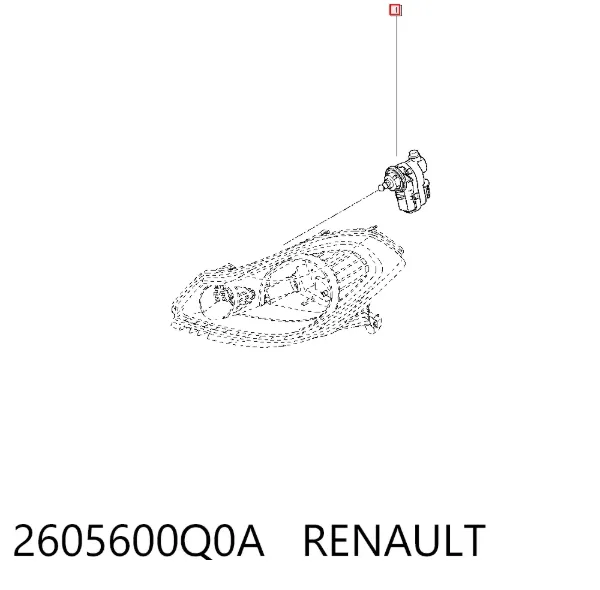 Motor regulador de faros 2605600Q0A Renault (RVI)