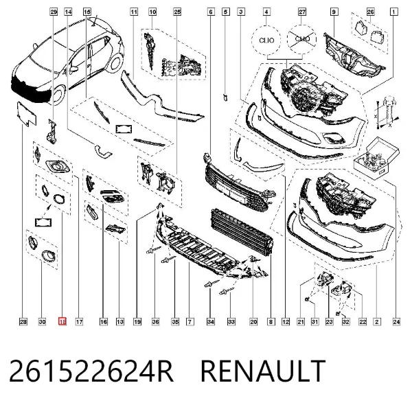  261522624R Renault (RVI)