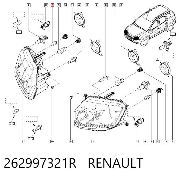 Bombilla 262997321R Renault (RVI)
