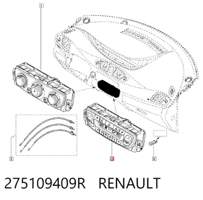 Módulo de modos de calefacción/aire acondicionado RENAULT 275109409R
