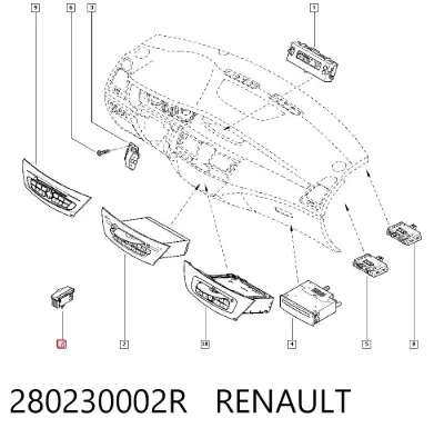 Concentrador USB RENAULT 280230002R