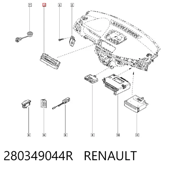 Pantalla 280349044R Renault (RVI)
