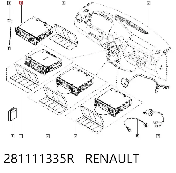 Radio 281111335R Renault (RVI)