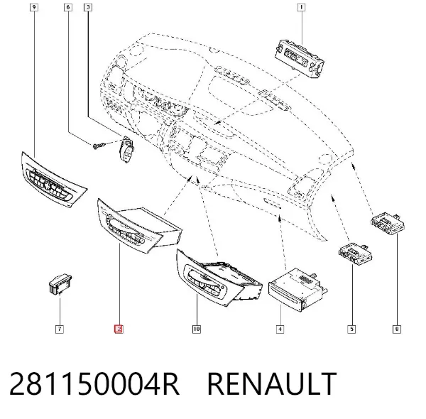 Radio 281150004R Renault (RVI)
