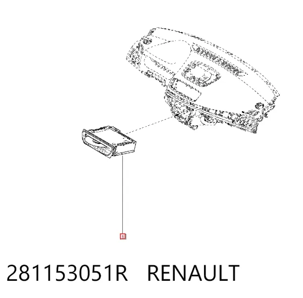 Radio 281153051R Renault (RVI)