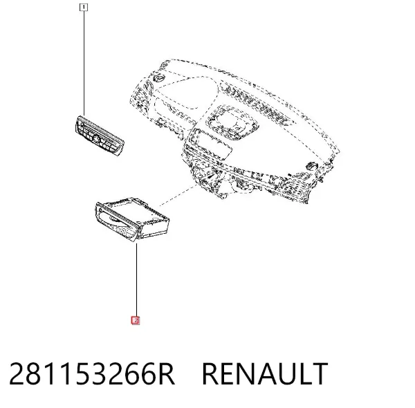 Radio 281153266R Renault (RVI)