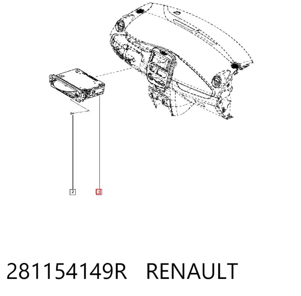 Radio 281154149R Renault (RVI)