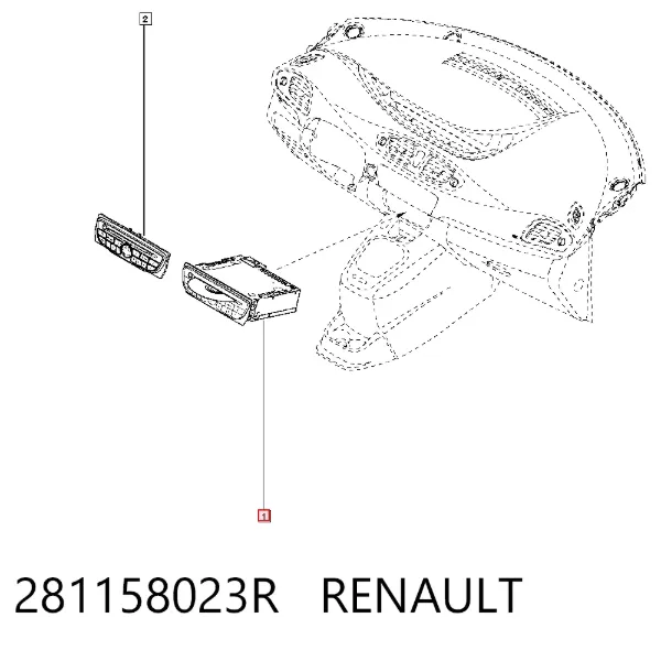Radio 281158023R Renault (RVI)