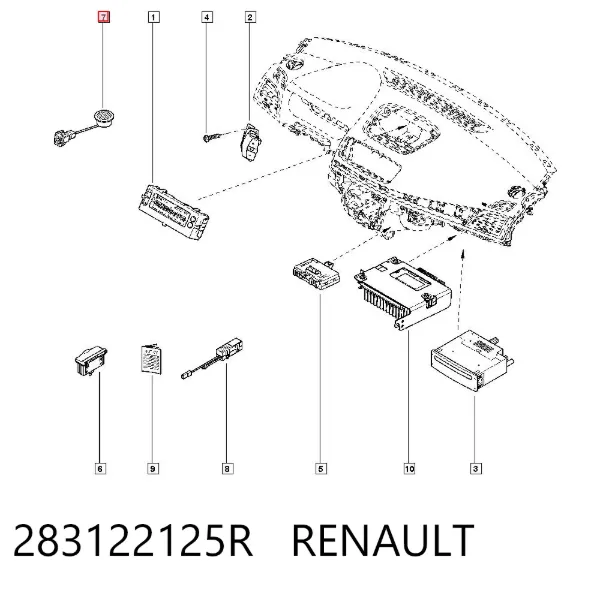 Micrófono 283122125R Renault (RVI)