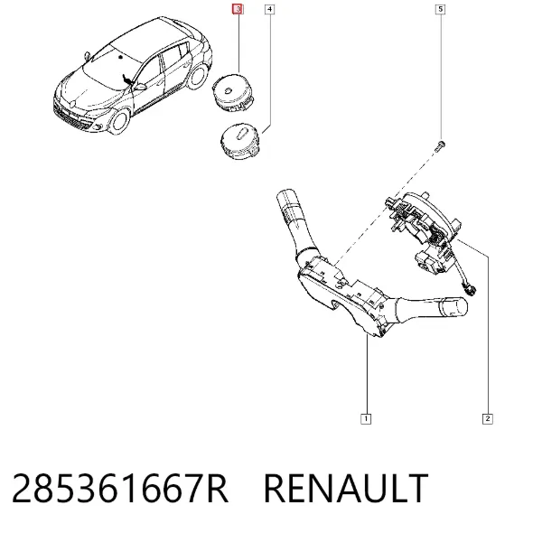 Sensor de lluvia 285361667R Renault (RVI)