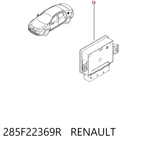 Módulo del freno de estacionamiento electromecánico 285F22369R Renault (RVI)