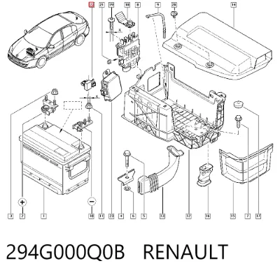 Terminal de batería RENAULT 294G000Q0B