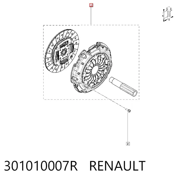 Embrague 301010007R Renault (RVI)