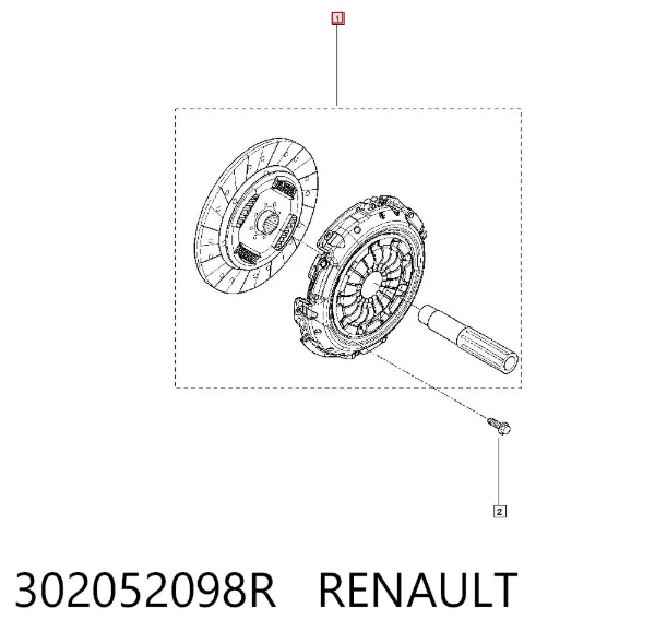 Embrague 302052098R Renault (RVI)