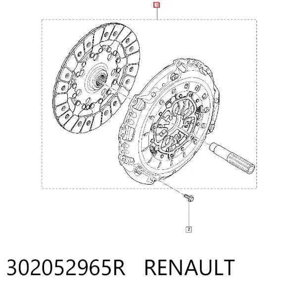 Embrague 302052965R Renault (RVI)