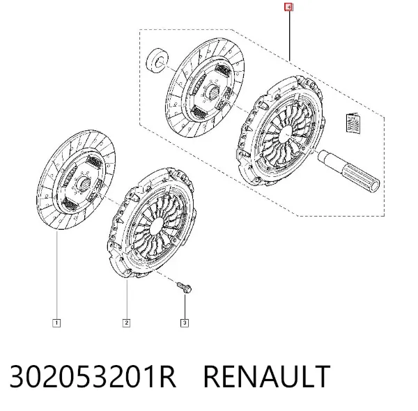 Embrague 302053201R Renault (RVI)