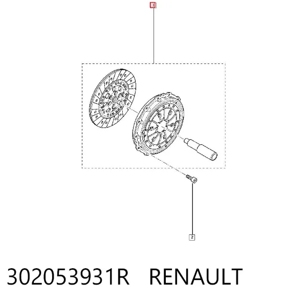 Embrague 302053931R Renault (RVI)