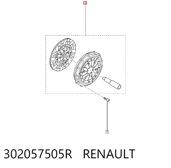 Embrague 302057505R Renault (RVI)