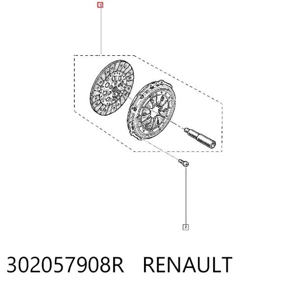 Embrague 302057908R Renault (RVI)