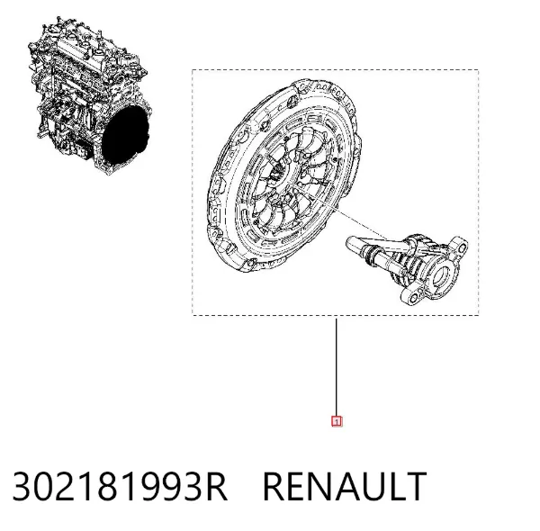 Embrague 302181993R Renault (RVI)