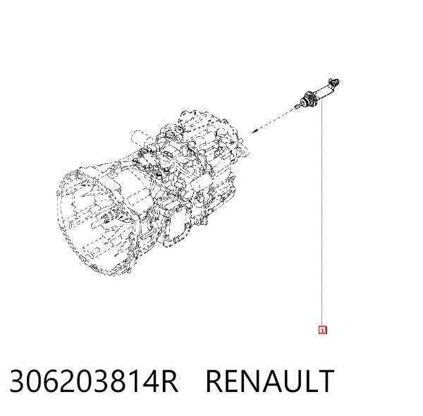Bombin de embrague 306203814R Renault (RVI)